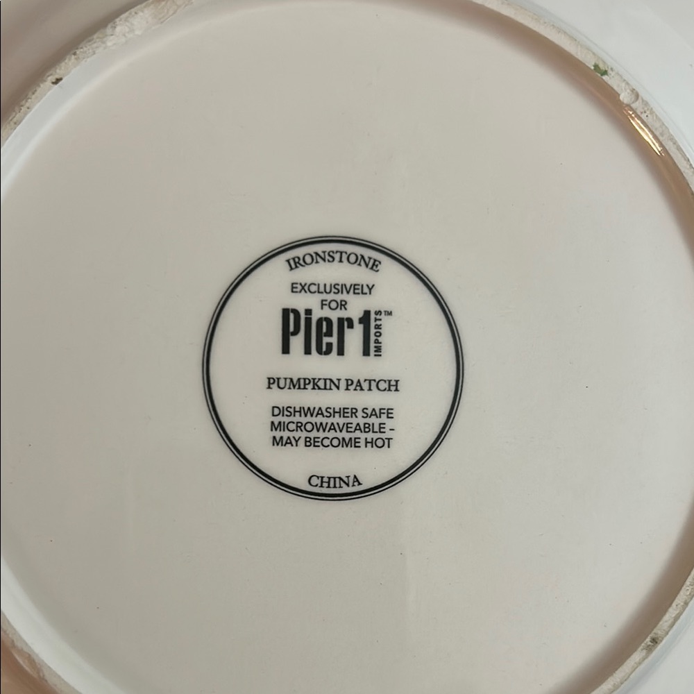 PIER 1 PUMPKIN PATCH PLATE - Picture 5 of 9